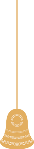 minimalist golden bell with ornate design hanging transparent background - Download Free Stock Videos Pikwizard.com