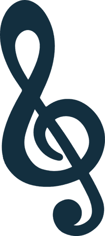 Minimalist Treble Clef Floating in Transparent Format - Download Free Stock Videos Pikwizard.com