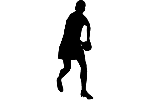 Transparent Silhouette of Male Rugby Player in Action Sport Pose - Download Free Stock Videos Pikwizard.com