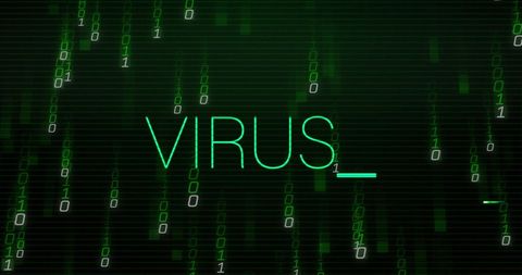 Virus Alert on Digital Data Background - Download Free Stock Images Pikwizard.com