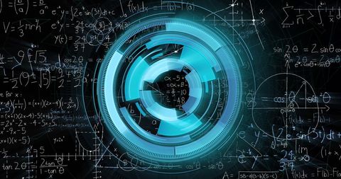 Futuristic Technology Interface with Mathematical Analysis - Download Free Stock Images Pikwizard.com