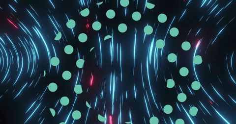 Dynamic Abstract Digital Pattern with Neon Lights - Download Free Stock Images Pikwizard.com