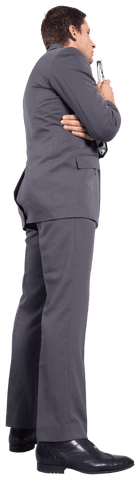 successful businessman standing happy transparent background - Download Free Stock Videos Pikwizard.com