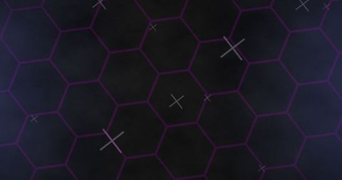 Hexagonal Network Overlay with Digital Light Effects - Download Free Stock Images Pikwizard.com