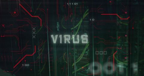 Cyber Security Alert: Virus Displayed Over Data Interface - Download Free Stock Images Pikwizard.com