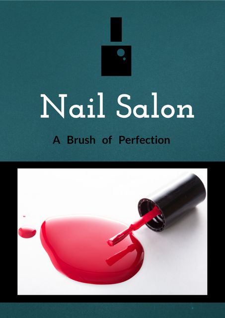 Nail Salon Promotional Poster Highlighting Precision and Elegance - Download Free Stock Templates Pikwizard.com