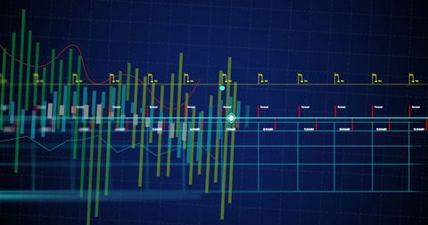 Real-Time Financial Data Analysis with Graphs and Charts - Download Free Stock Images Pikwizard.com