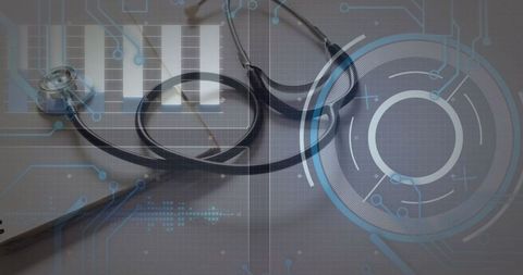 Digital transformation in healthcare with stethoscope and data interface