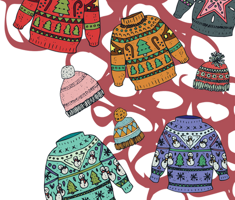 transparent cozy winter sweaters with holiday themes - Download Free Stock Videos Pikwizard.com
