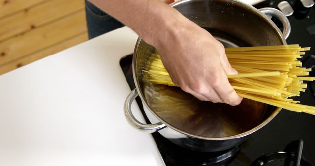 Home Cooking Lifestyles: Preparing Pasta - Download Free Stock Images Pikwizard.com