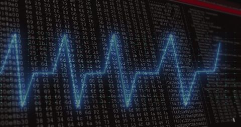 Heartbeat Medical Data over Computer Screen BluePulse Digital Concept - Download Free Stock Images Pikwizard.com