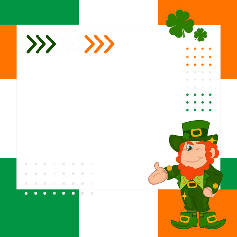 Whimsical Irish Leprechaun with Transparent Copy Space for St. Patrick's Branding - Download Free Stock Videos Pikwizard.com