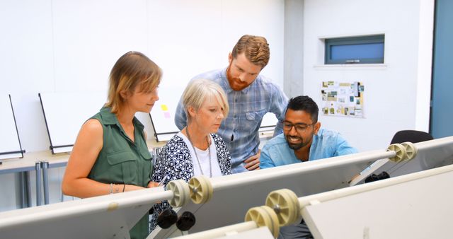 Team of Architects Collaborating at Work - Download Free Stock Images Pikwizard.com