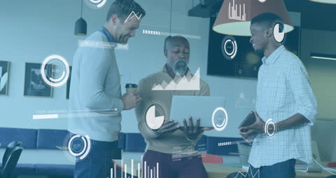 Diverse Team Collaborating on Business Tech Solutions