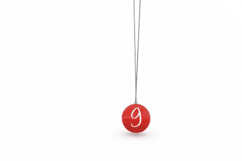 red ball with number 9 on transparent background - Download Free Stock Videos Pikwizard.com