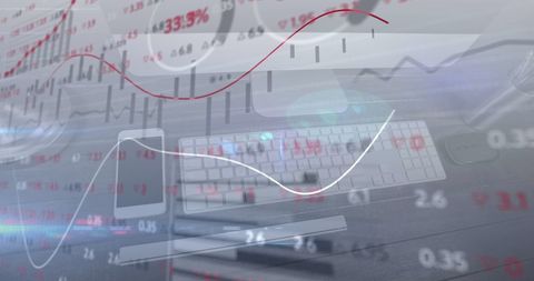 Financial Data Analysis with Digital Composite - Download Free Stock Images Pikwizard.com