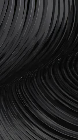 Dark Wavy Ridged Surface Flowing Macro Texture Vertical Looping Background Video
