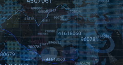 Global Network with Data and Statistics Overlay