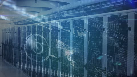 Animation of Data Interaction in Modern Server Room