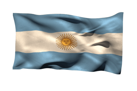 close-up look at waving transparent argentina flag with sun symbol - Download Free Stock Videos Pikwizard.com