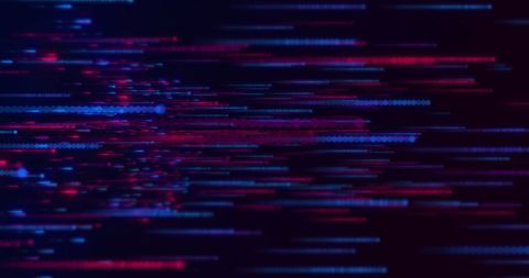 Dynamic Red and Blue Dot Lines on Black Background - Download Free Stock Images Pikwizard.com