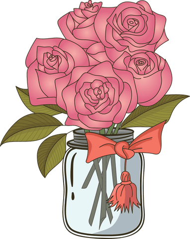pink rose bouquet in decorative jar - Download Free Stock Videos Pikwizard.com