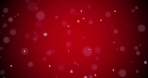 Festive Red Background with Falling Snowflakes - Download Free Stock Images Pikwizard.com