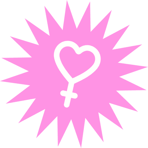 vibrant pink heart-shaped female symbol on transparent background - Download Free Stock Videos Pikwizard.com
