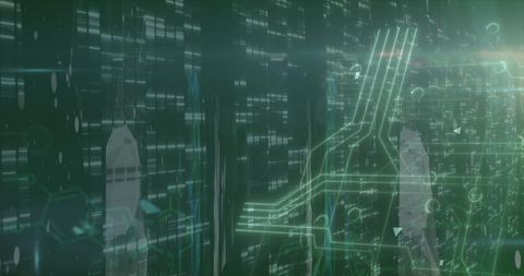 Futuristic Data Processing and Cyber Security Network - Download Free Stock Images Pikwizard.com