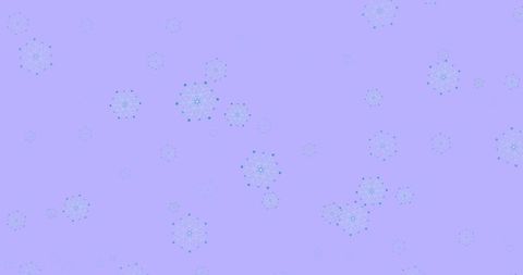 Abstract Geometric Snowflake Network on Lavender Background