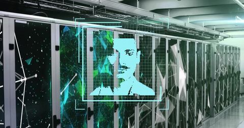 Biometric Data and AI Servers in High-Tech Data Center - Download Free Stock Images Pikwizard.com