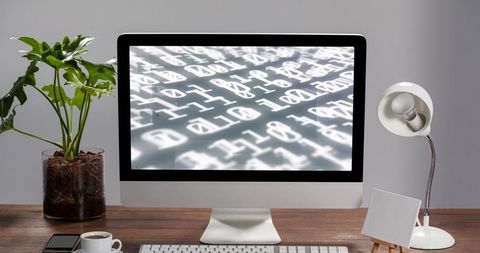 Digital Data Processing on Computer Screen in Modern Office - Download Free Stock Images Pikwizard.com