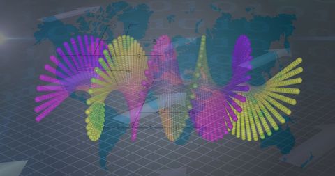 Abstract Medical Data Processing with Global Technology Elements - Download Free Stock Images Pikwizard.com