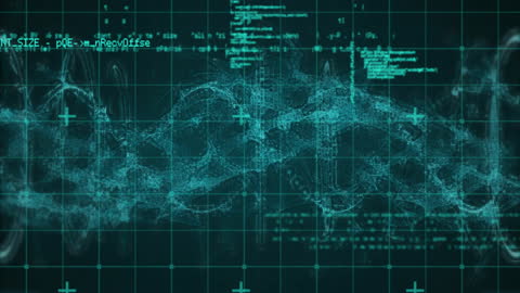 Digital Data Processing on DNA Strand Science Concept