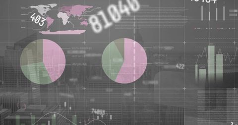 Digital Data Analysis and Visualization Over Modern Cityscape - Download Free Stock Images Pikwizard.com