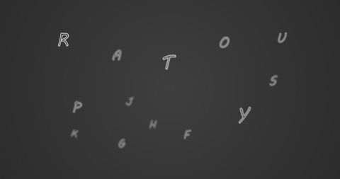 Random Alphabet Letters Floating in Grey Space - Download Free Stock Images Pikwizard.com