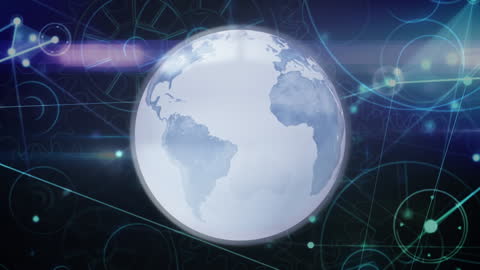 Abstract Global Connections with Digital Interface