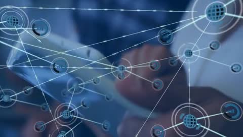 Digital Network Connectivity Concept on Tablet Screen