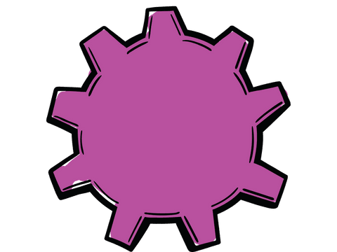 transparent vector purple cog icon on blank background - Download Free Stock Videos Pikwizard.com