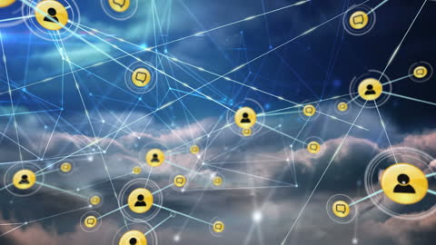 Interconnected Network of People Symbolizing Global Communication