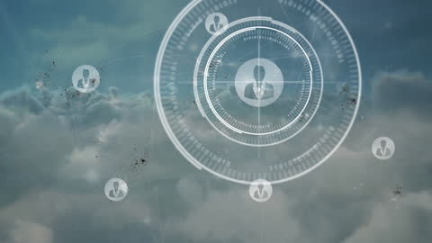 Digital Networking Concept with Futuristic Interface