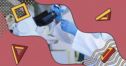 Laboratory technologist analyzing samples with precision