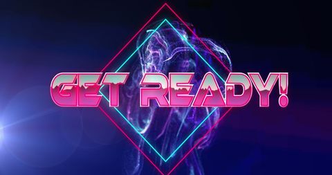 Bright Neon Digital Banner with Futuristic Vibes