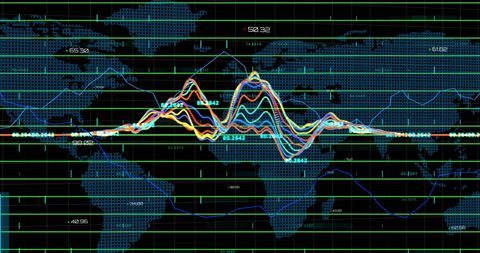Global Financial Data Analytics with Graphs on World Map - Download Free Stock Images Pikwizard.com