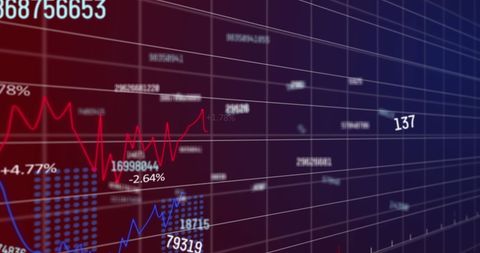 Digital Financial Data Analysis and Stock Market Charting - Download Free Stock Images Pikwizard.com