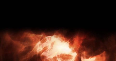 Abstract Fiery Orange Shapes on Black Background - Download Free Stock Images Pikwizard.com