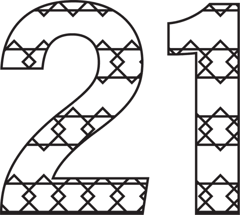 black patterned 21 number on transparent background - Download Free Stock Videos Pikwizard.com