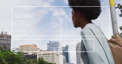 Urban future with holographic data and modern connectivity