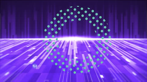 Dynamic Digital Purple Design with Retro Vibes