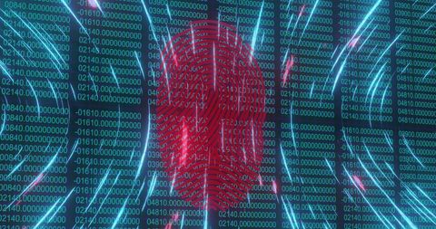 Digital Fingerprint with Binary Code Illustrating Cybersecurity - Download Free Stock Images Pikwizard.com